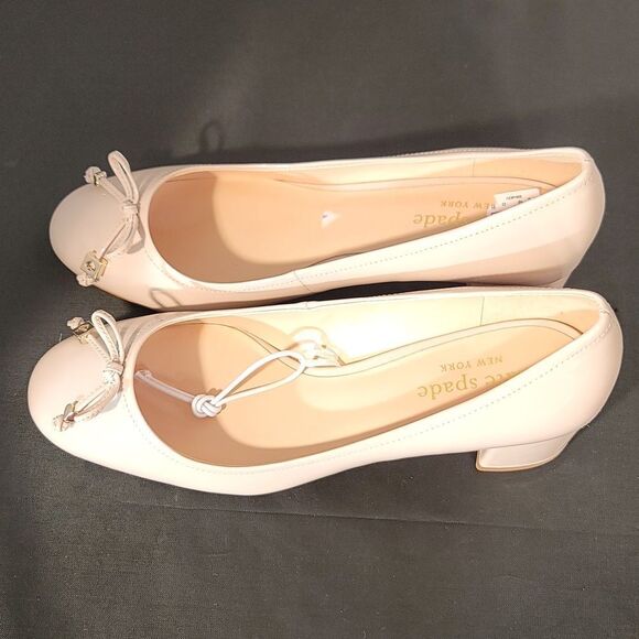 BRAND NEW KATE SPADE NEW YORK WOMEN'S BEV  BOW PATENT LEATHER BLOCK HEEL - Picture 6 of 13